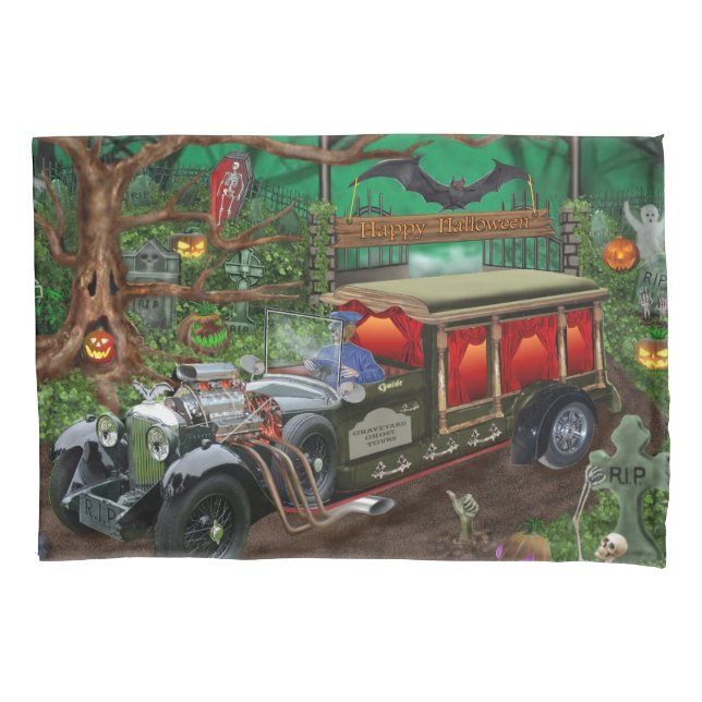 GRAVEYARD GHOST TOURS PILLOWCASE (Front)