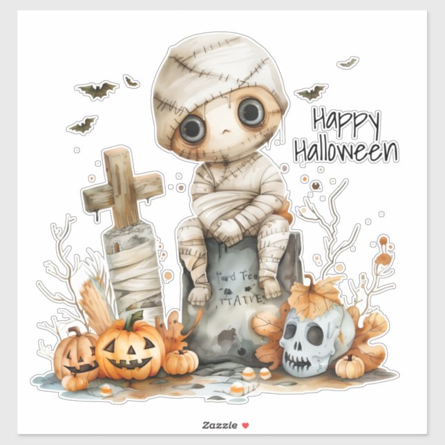 Graveyard Giggles – A Mummy’s Halloween Moment  (Sheet)
