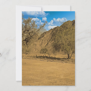 Graveyard in the Hajar mountains of the UAE Holiday Card