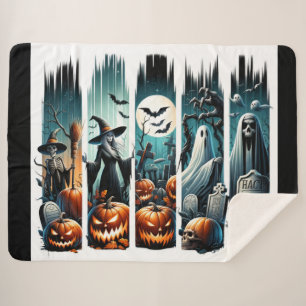Graveyard Parade – A Night of Shadows Sherpa Blanket