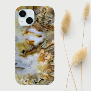 Graveyard Plume Agate Design iPhone 15 Case