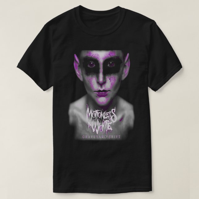 GravEyard sHift Purple _gt_gt_ Motionless in white T-Shirt (Design Front)