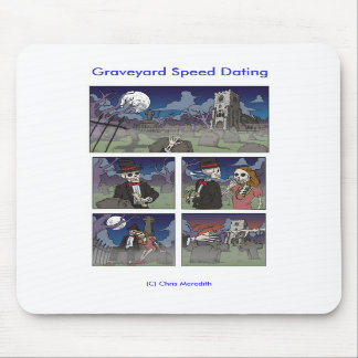 Graveyard Speed Dating Mouse Mat