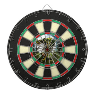 Graveyard Zombie Rising Full Moon Funny Dartboard