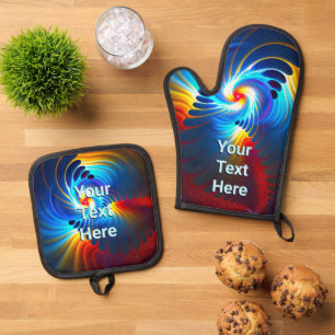Gravitational Blueshift Oven Mitt & Pot Holder Set