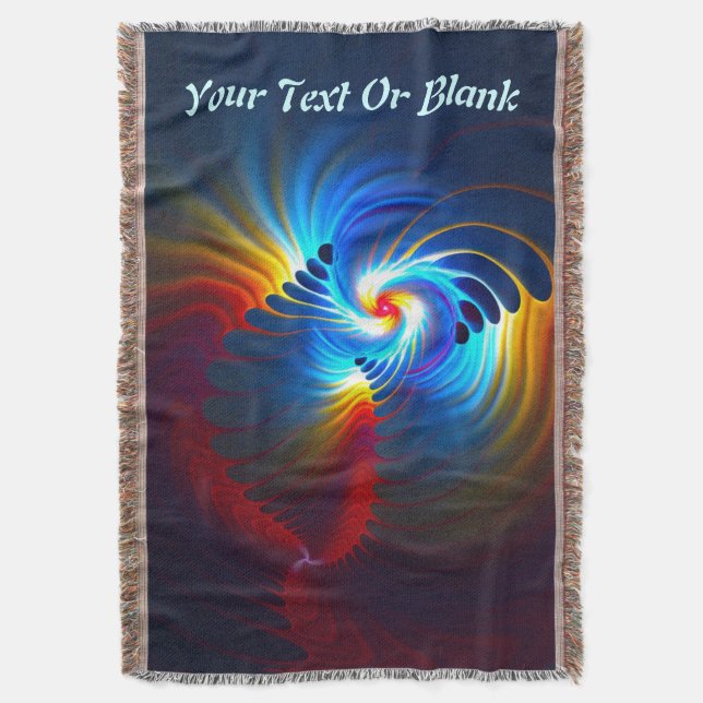 Gravitational Blueshift Throw Blanket (Front Vertical)
