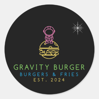 Gravity Burger Sticker Sheet