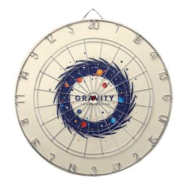 Gravity Dartboards – Cosmic Precision in Every Thr (Front)