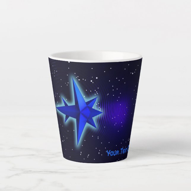Gravity Drive Spacecraft Latte Mug (Front)