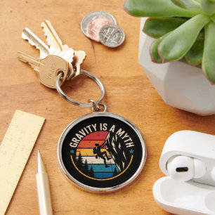 Gravity Is A MYTH Keychain