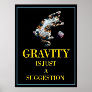 GRAVITY IS JUST A SUGGESTION POSTER