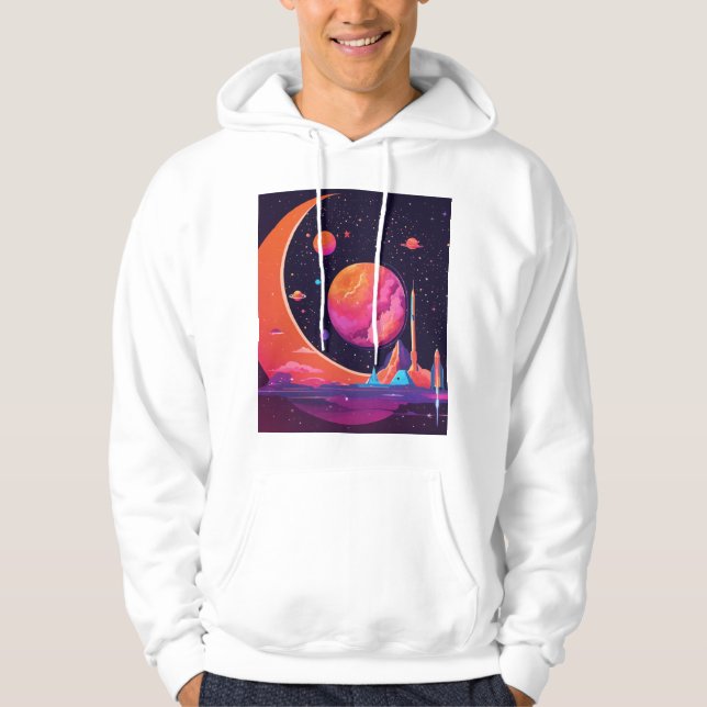 Gravity & Magnetism in Space – Futuristic hoodies (Front)
