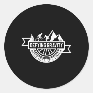 Gravity Riding Mountain Bike Biker Bicylce Cycling Classic Round Sticker