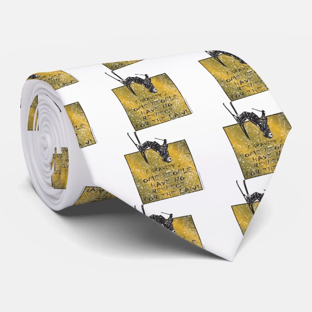 Gravity Skier Tie (Rolled)
