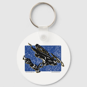 GRAVITY-SLED-in Blue Keychain