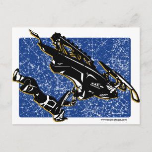 GRAVITY-SLED POSTCARD