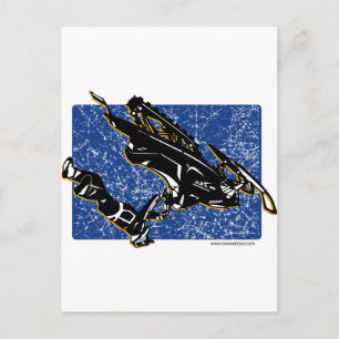 GRAVITY-SLED POSTCARD