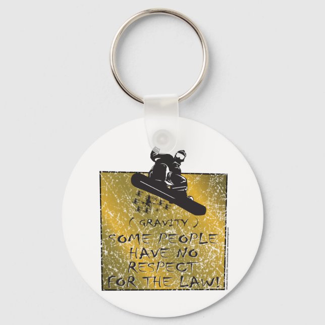 Gravity-Snowboarder Keychain (Front)