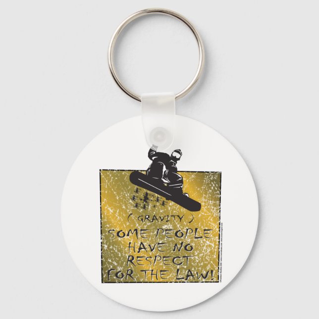 Gravity-Snowboarder Keychain (Front)