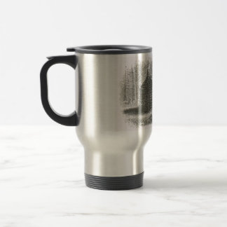 gravure de cabine de 1800s de la tasse | de voyage