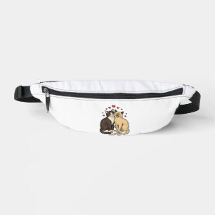 Gravure Vintage Couple de Chat Mignon Design d'Amo