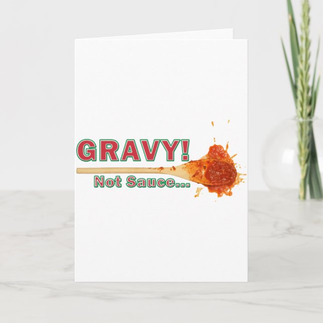 gravy not sauce holiday card (Front)
