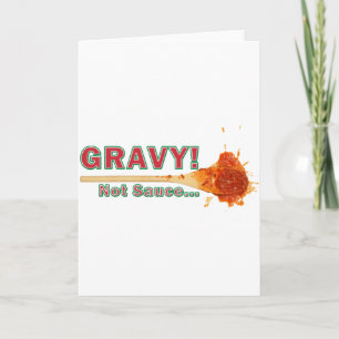 gravy not sauce holiday card