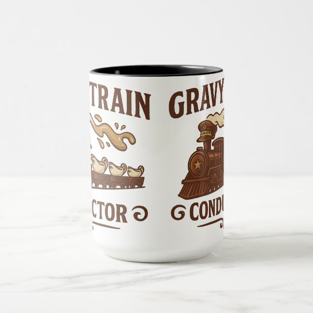 Gravy Train Conductor | Halloween Gifts Mug (Center)