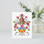Grawe Family Crest Postcard (Standing Front)