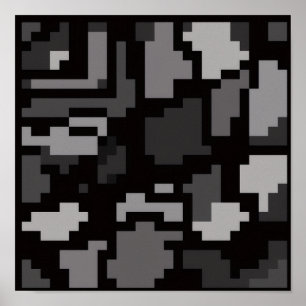 Gray abstract poster