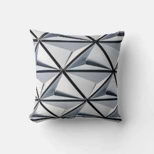 Gray and black digital wallpaper throw pillow