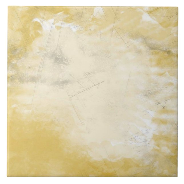 Gray and Gold Marble Look Art Tile (Front)