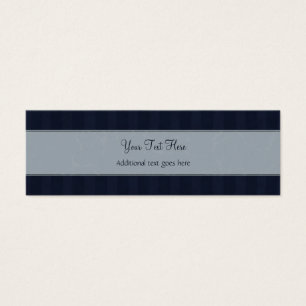 Gray and Navy Floral Wisps & Stripes avec Monogram