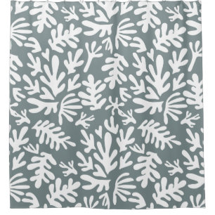Gray and white abstract boho Modern Pattern