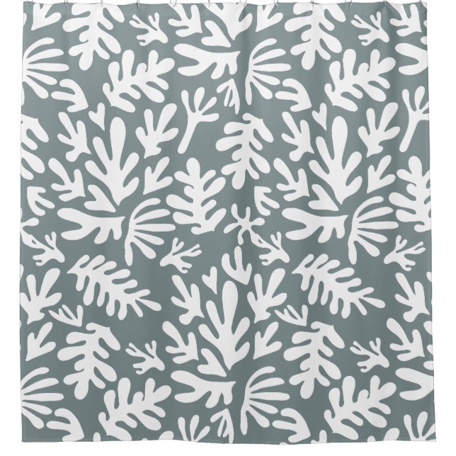 Gray and white abstract boho Modern Pattern (Front)