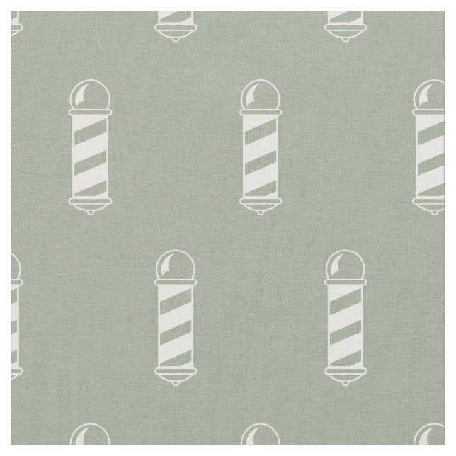 Gray and White Barbershop Pole Pattern Fabric (Close Up)