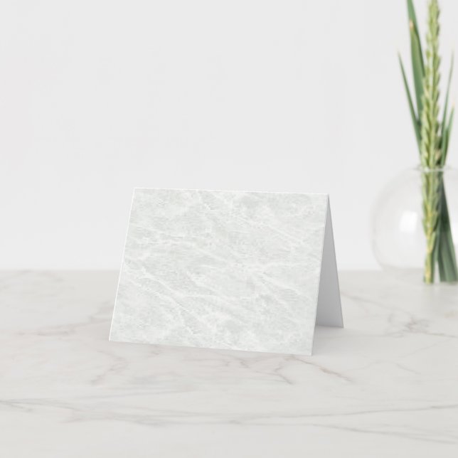 Gray and white marbled card (Front)
