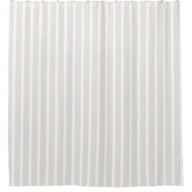 Gray and white Striped Elegant Neutral Stripes (Front)