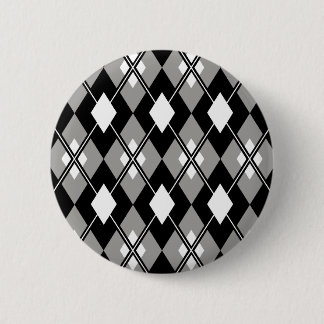Gray Argyle Preppy Button