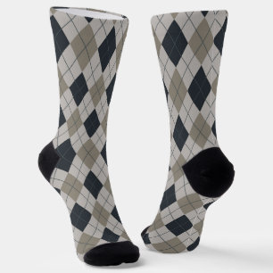 Gray Argyle  Socks
