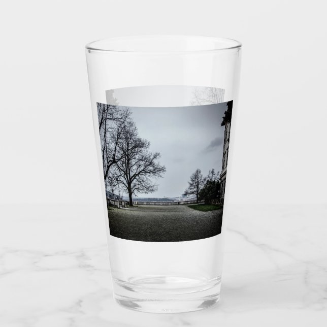 Gray autumn day in Prague Glass (Front)