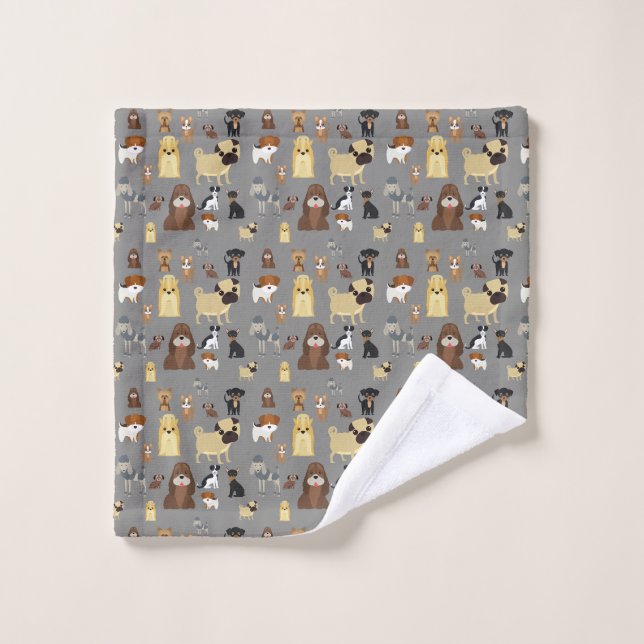 gray backgrounds (Gant de toilette)