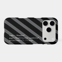 Gray Black and White Personalized Python Code