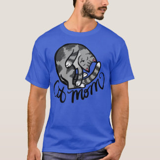 Gray Cat Mom T-Shirt