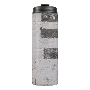 Gray cement wall thermal tumbler