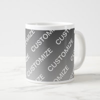 Gray (changeable color) Ombre & Text Pattern