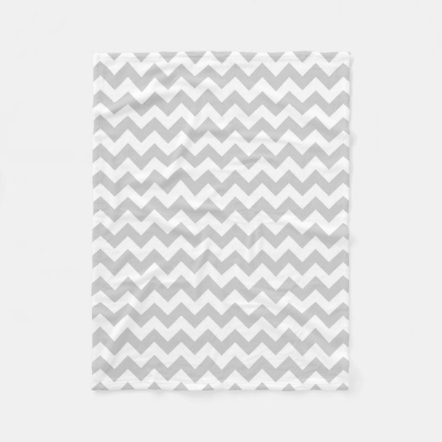 Gray Chevron Blanket (Front)