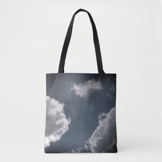 Gray clouds tote bag (Front)