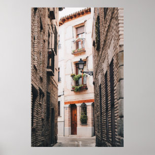 GRAY CONCRETE ALLEY DURING DAYTIME POSTER