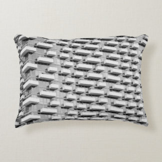 Gray concrete building accent pillow